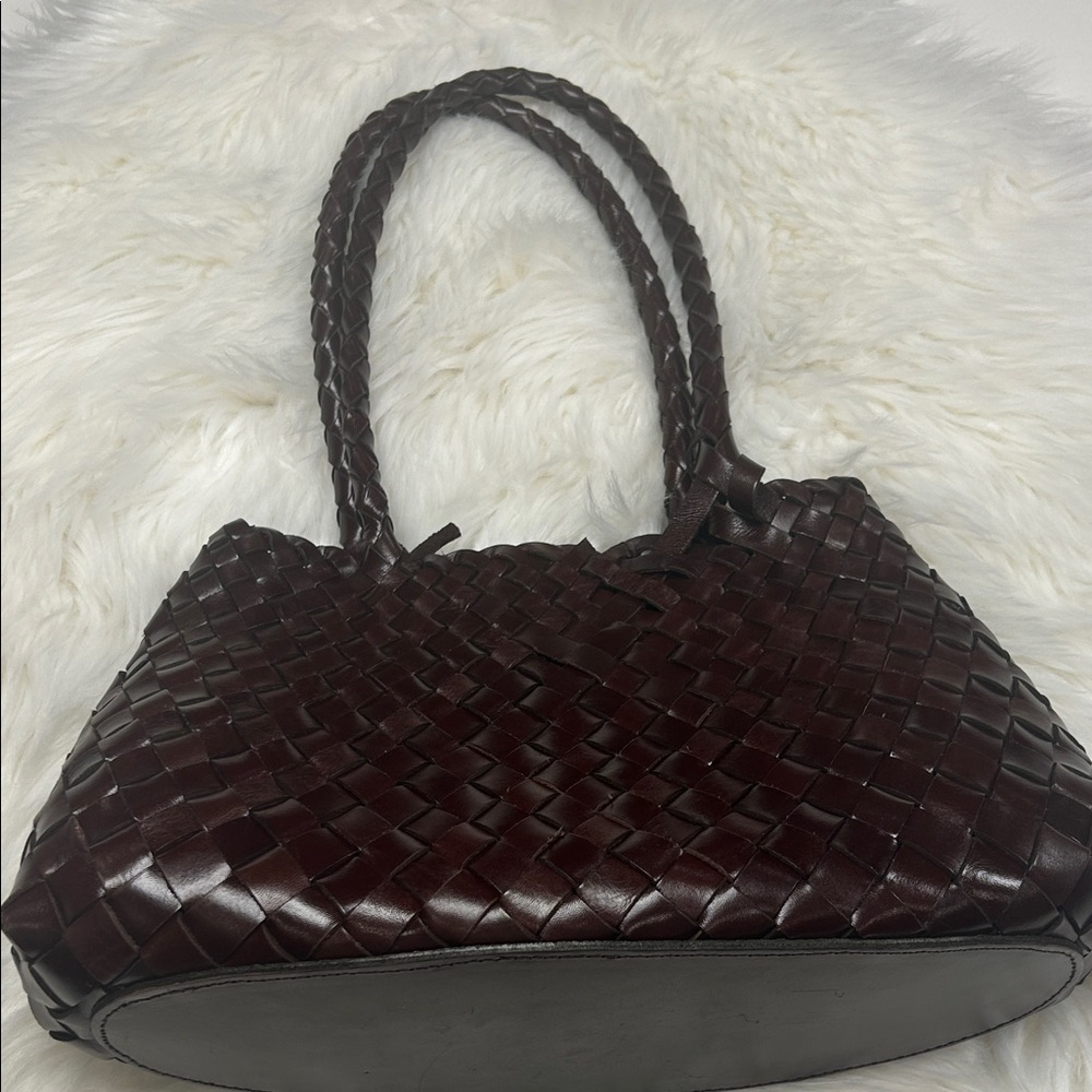 Brown Woven Leather Bag - Picture 8 of 16